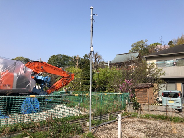 神奈川県横浜市港北区新羽町の短管パイプ撤去作業前の様子です。